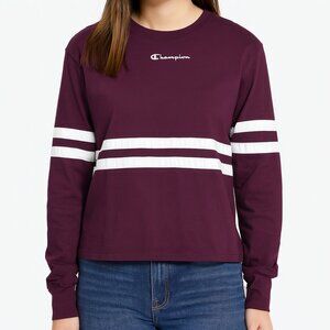 Champion Sweatshirt Womens Size Medium Long Sleeve Authentic Athletic Purple